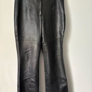 Wilsons Leather Black Flare Pants